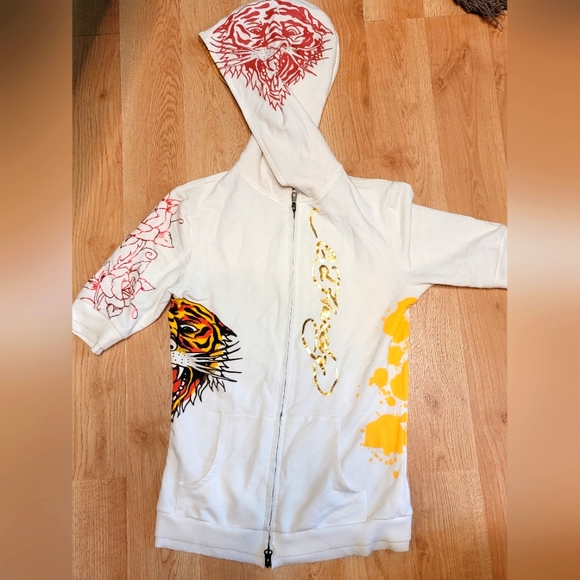 Vintage ed hardy hooded top - Picture 1 of 11